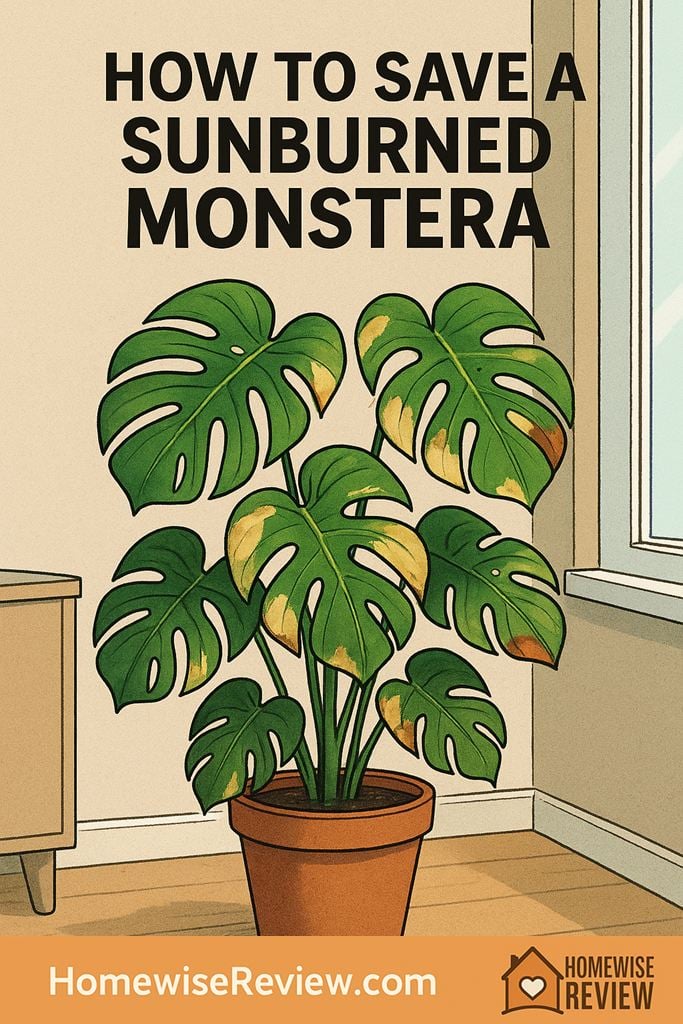 How to save a sunburned Monstera