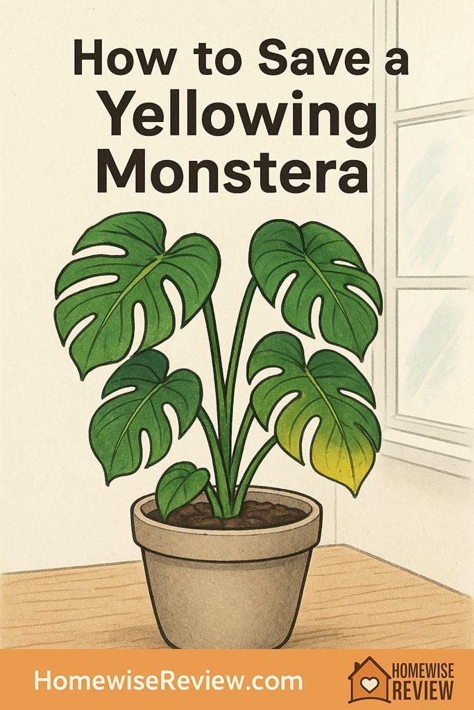 How to save a yellowing Monstera