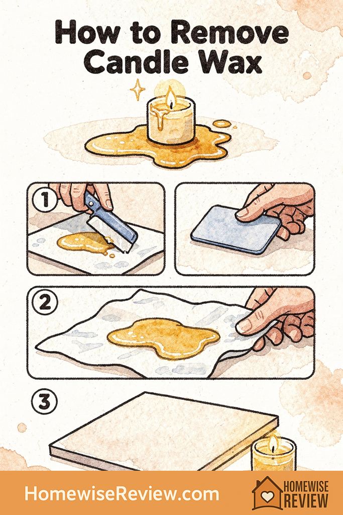 How to remove candle wax
