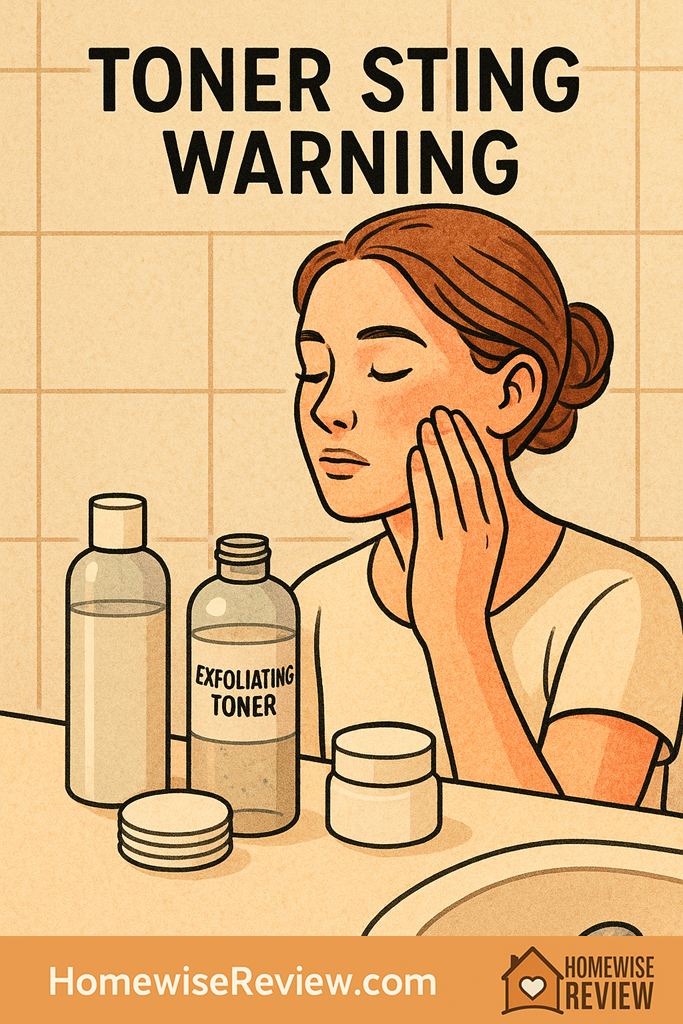 exfoliating toner stings