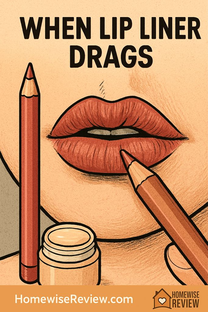 lip liner tugging