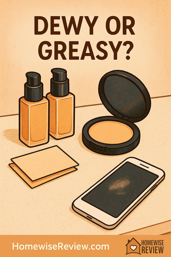 dewy foundation greasy