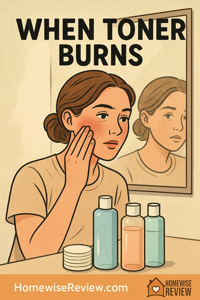 glycolic acid toner burning