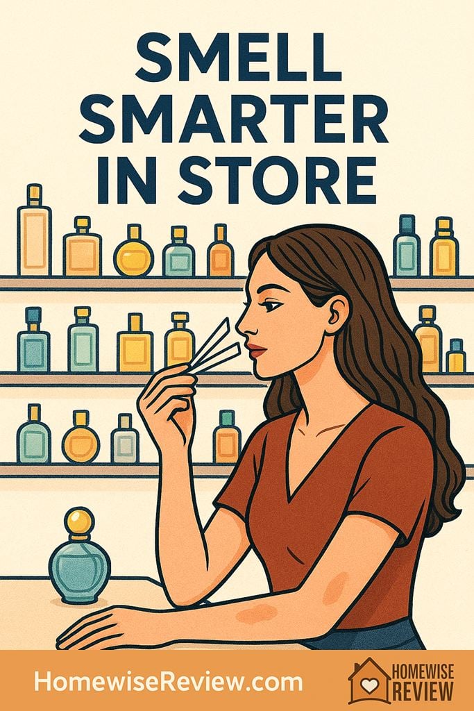 how to sample perfume in store
