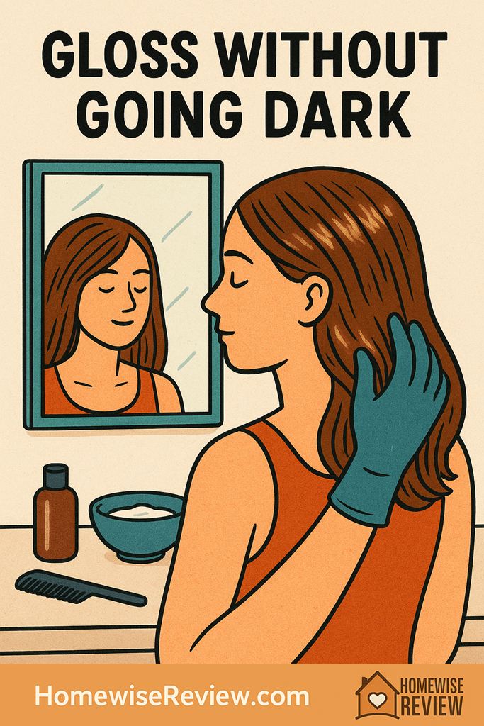 how to use hair gloss at home
