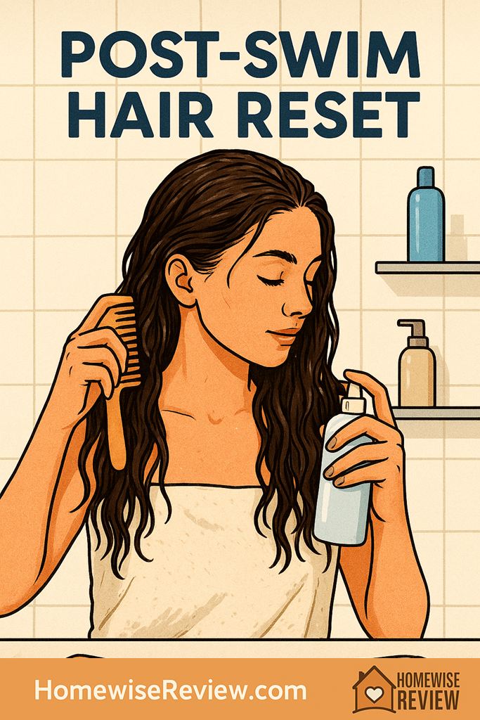 post swim hair routine